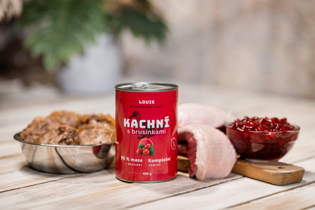Kačacie s brusnicami 800g