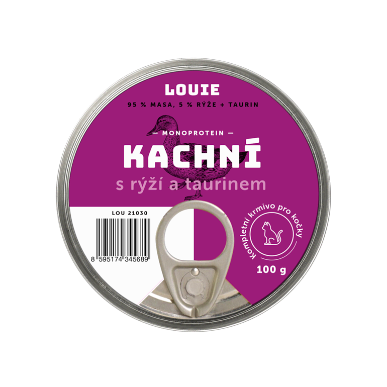 Kachní s rýží a taurinem 100g