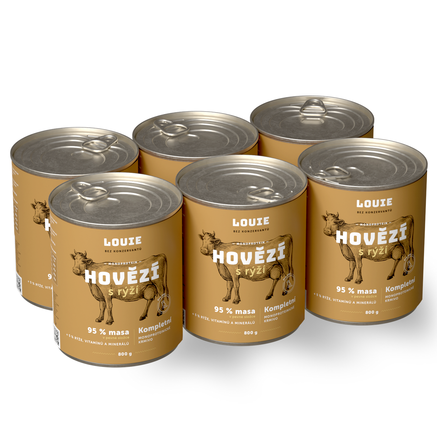Výhodné balenie 6 ks - Hovädzie s ryžou 800g