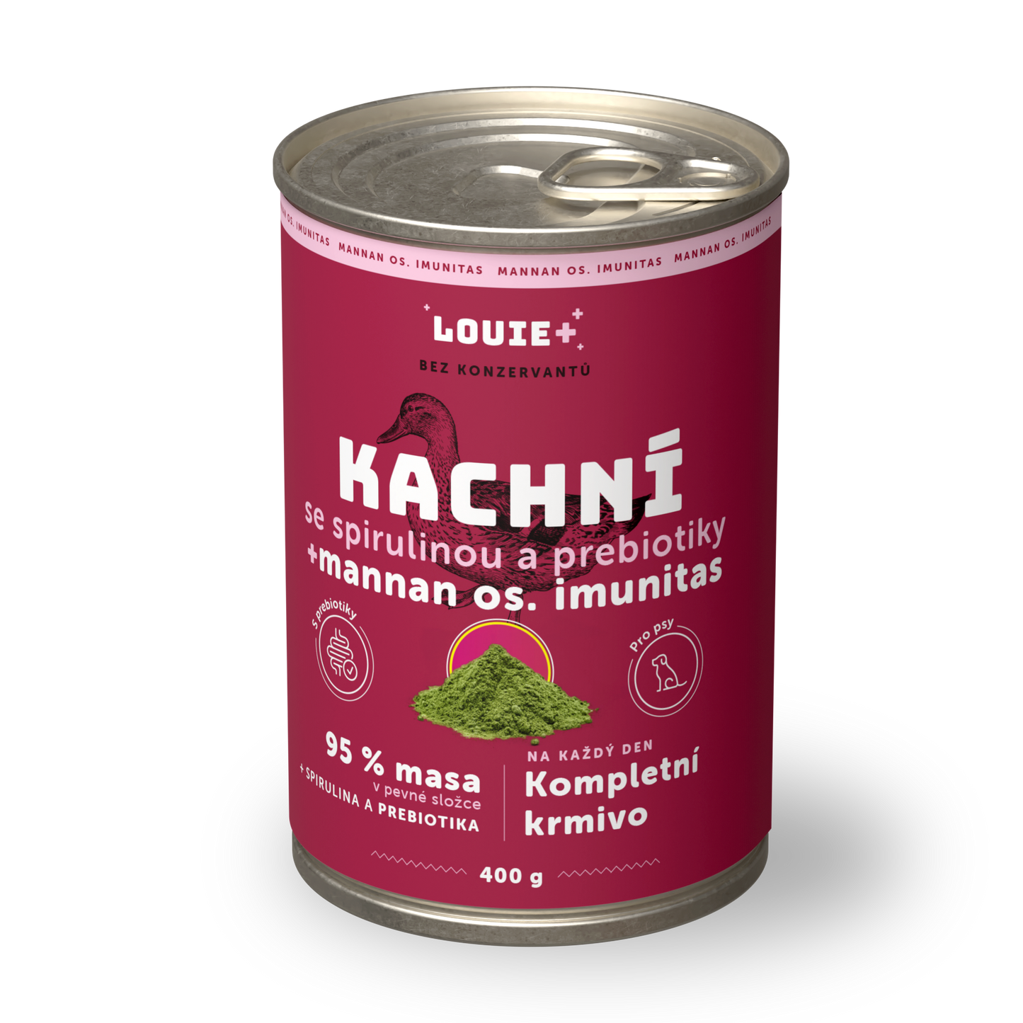 Výhodné balenie 8 ks - Kačacie so spirulinou a prebiotikami 400g
