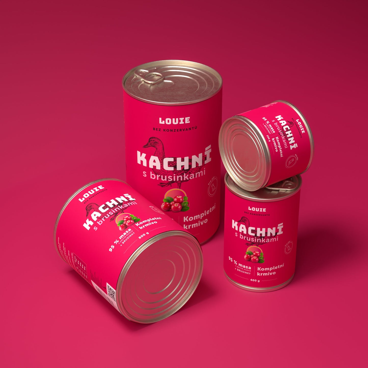 Kačacie s brusnicami 800g