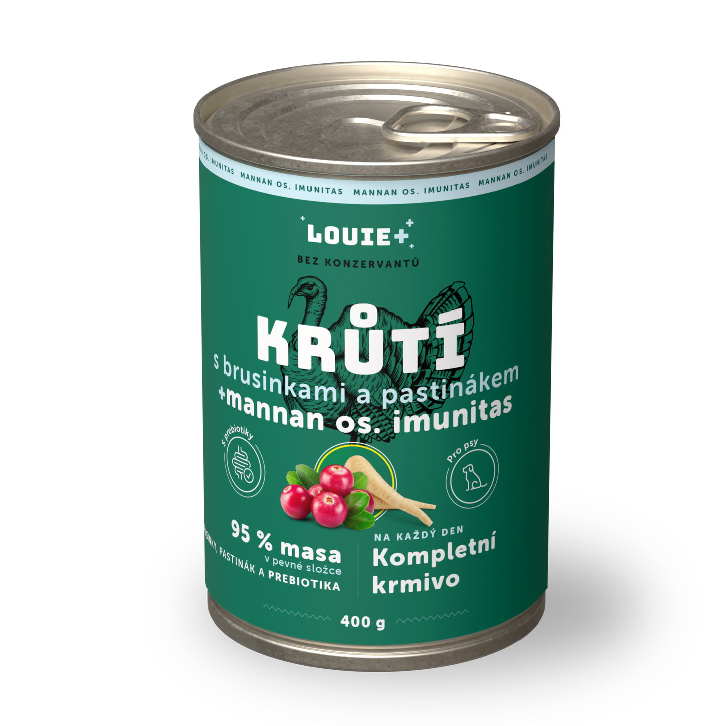 Morčacie s brusnicami, petržlenom + prebiotikami 400 g