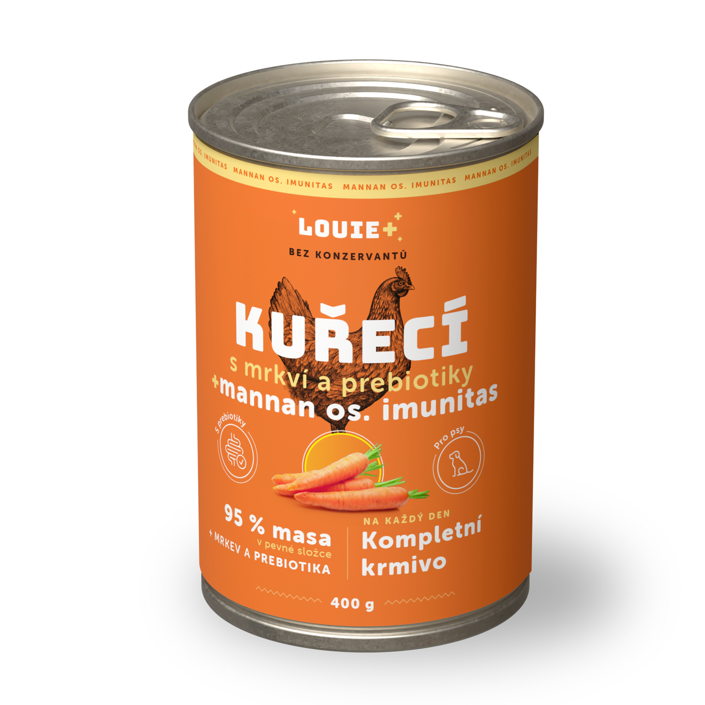 Výhodné balenie 8 ks - Kuracie s mrkvou a prebiotikami 400g