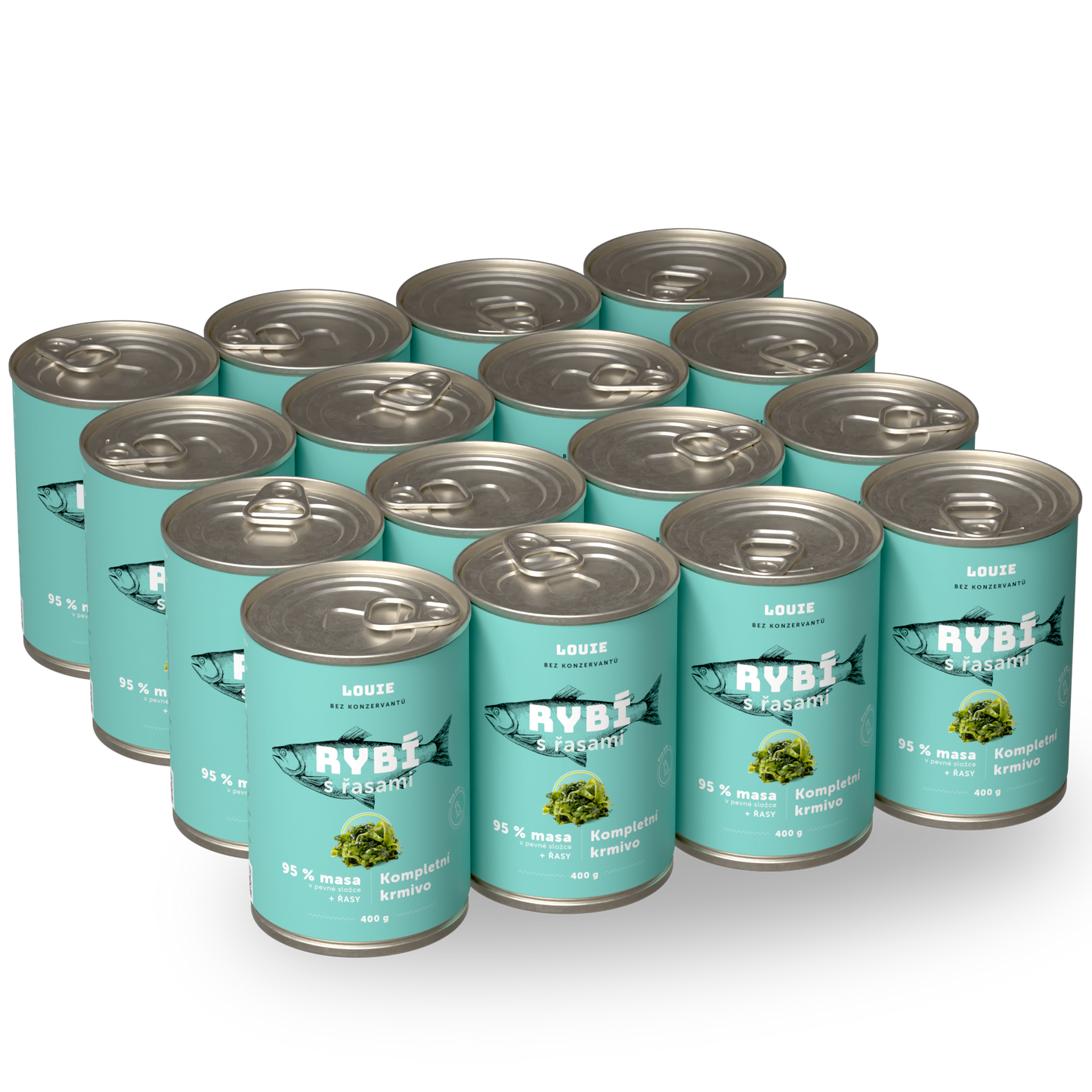 Výhodné balení 16 ks - Rybí s řasami 400 g