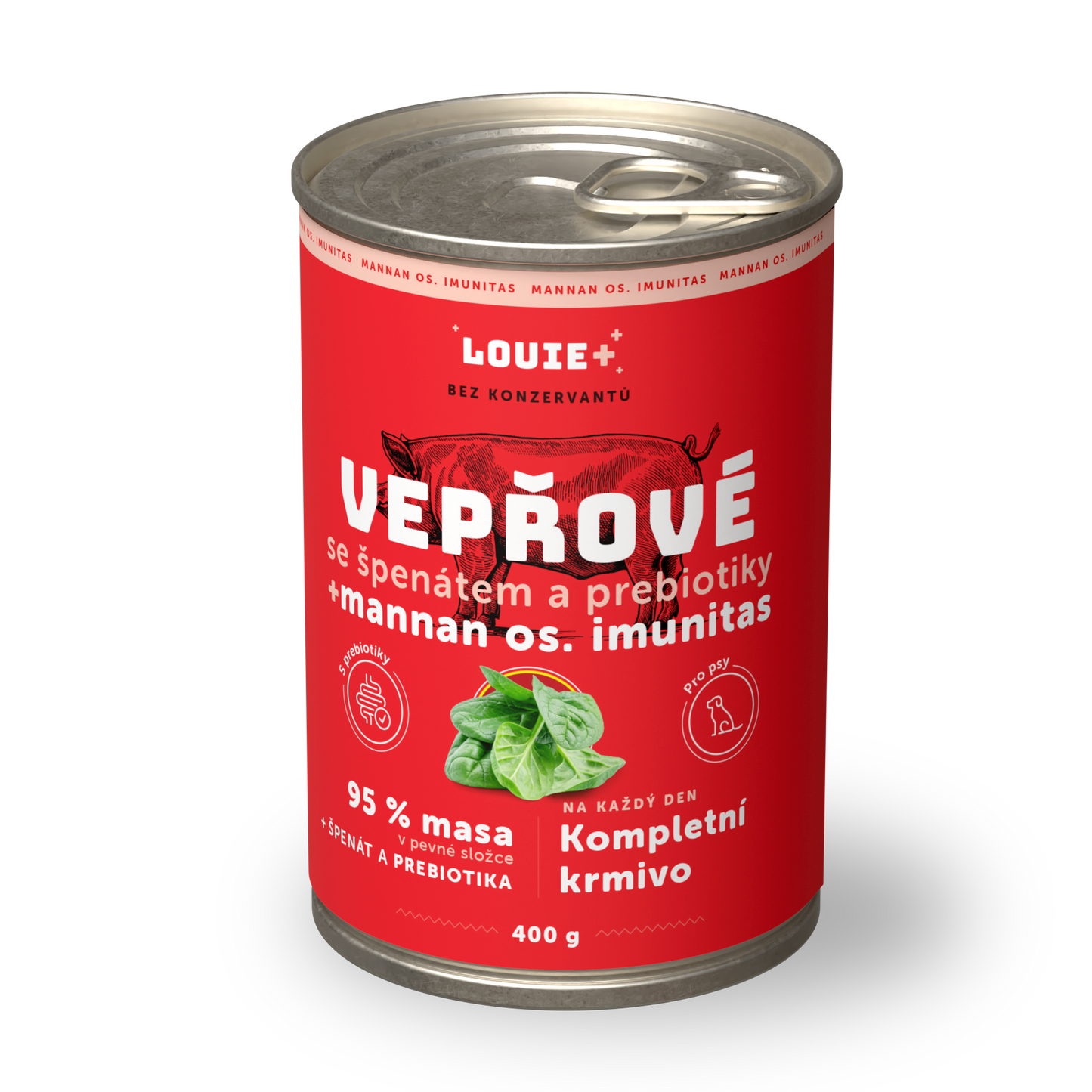 Vepřové se špenátem a prebiotiky 400 g