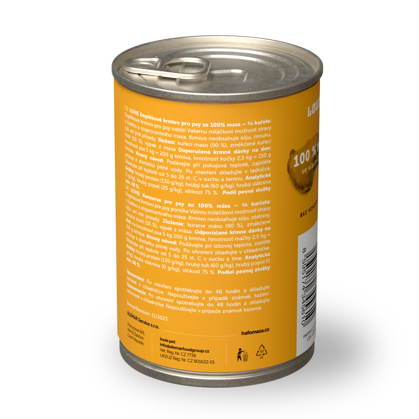1/4 Kuraťa 100% mäso 400g 
