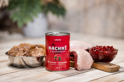 Kačacie s brusnicami 400g