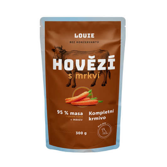 Hovězí kapsička s mrkví 300 g