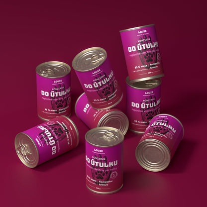 Balíček do útulku 16 ks, 400 g - LOUIE pomáhá útulkům