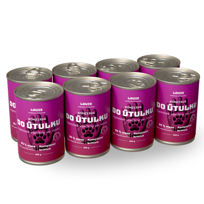 Balíček do útulku 8 ks, 400g - LOUIE pomáhá útulkům