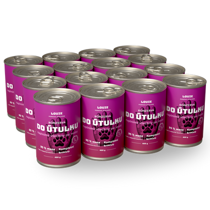 Balíček do útulku 16 ks, 400 g - LOUIE pomáhá útulkům