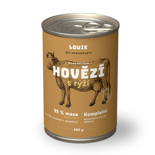 Hovězí s rýží 400 g