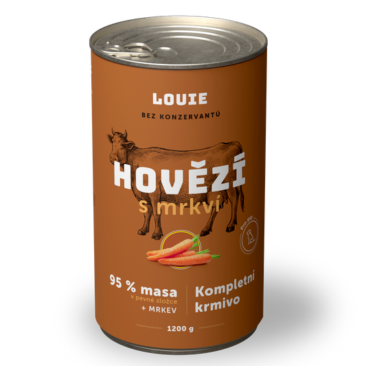 Hovězí s mrkví 1200 g