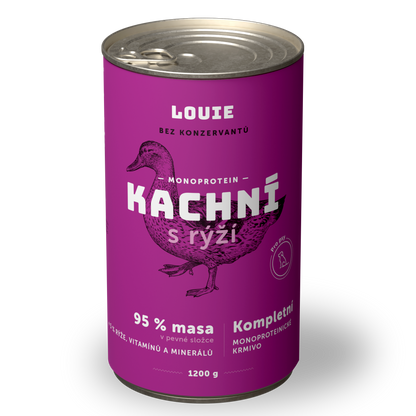 Výhodné balení 12 ks - Kachní s rýží 1200 g