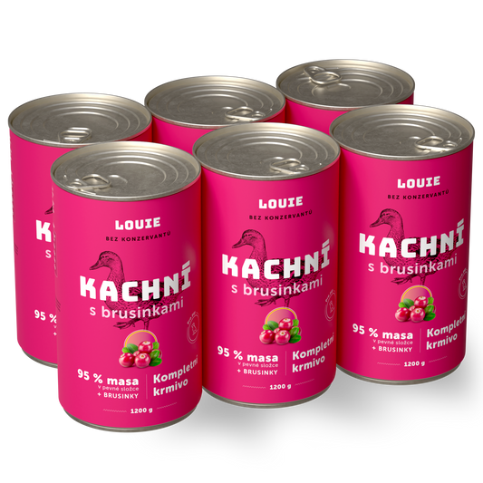 Výhodné balenie 6 ks - Kačacie s brusnicami 1200g