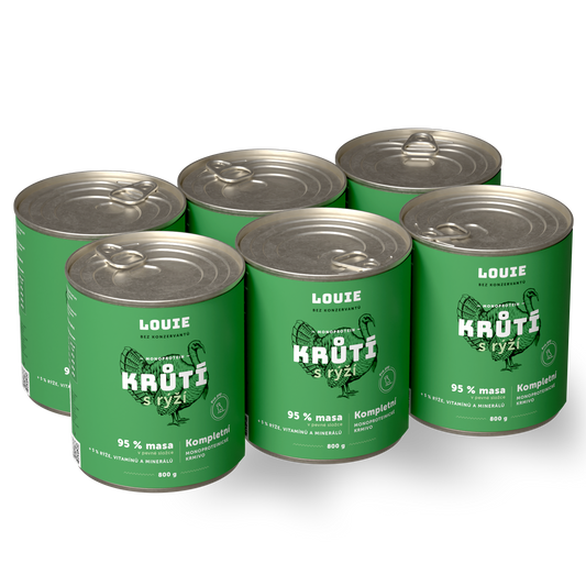  Výhodné balenie 6 ks - Morčacie s ryžou 800g