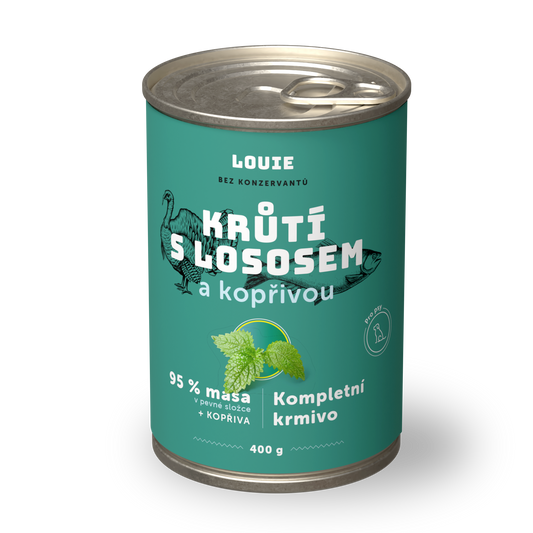 Krůtí s lososem a kopřivou 400 g